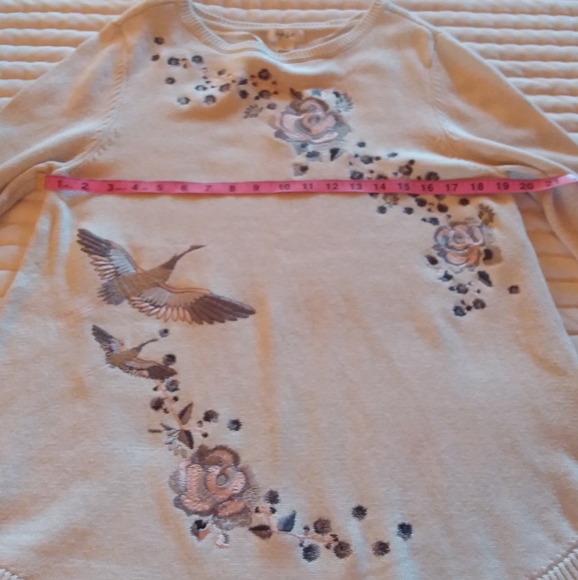 Style & Co. Large embroidered sweater - Picture 7 of 11